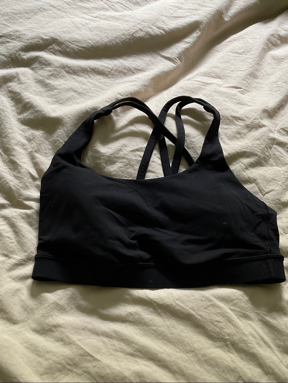 Black Strappy Sports Bralette - lululemon